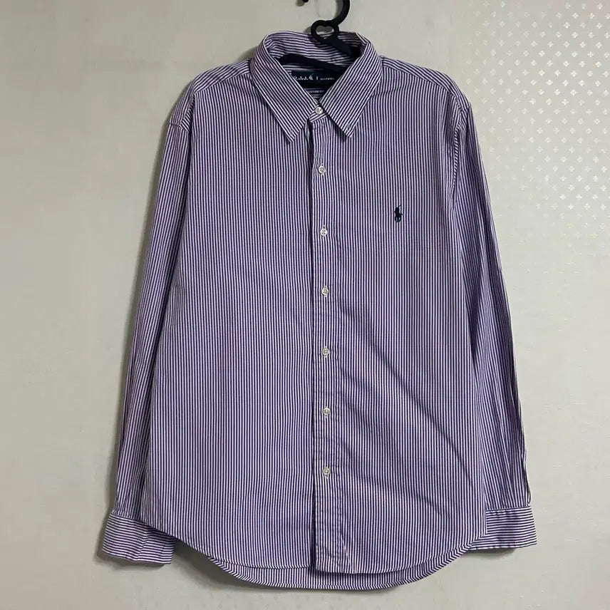 [BUNJANG] Polo Ralph Lauren Striped Shirt Purple L / 폴로 랄프로렌 스트라이프 셔츠 퍼플 보라 L