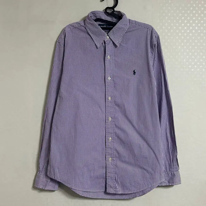 [BUNJANG] Polo Ralph Lauren Striped Shirt Purple L / 폴로 랄프로렌 스트라이프 셔츠 퍼플 보라 L