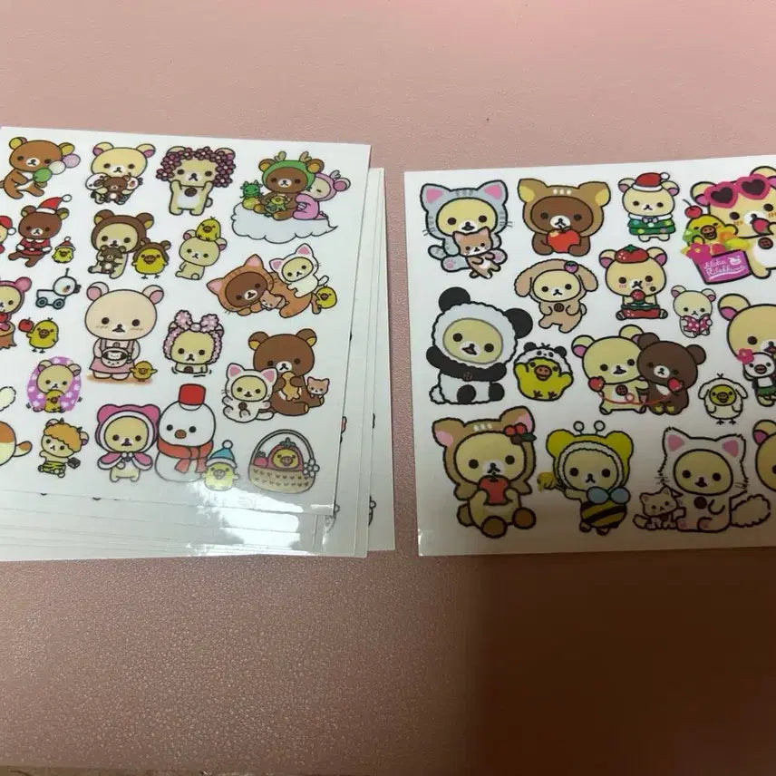 [BUNJANG] Kori Rakukuma &amp; Rilakkuma Stickers Bundle Set / 코리락쿠마 리락쿠마 인스