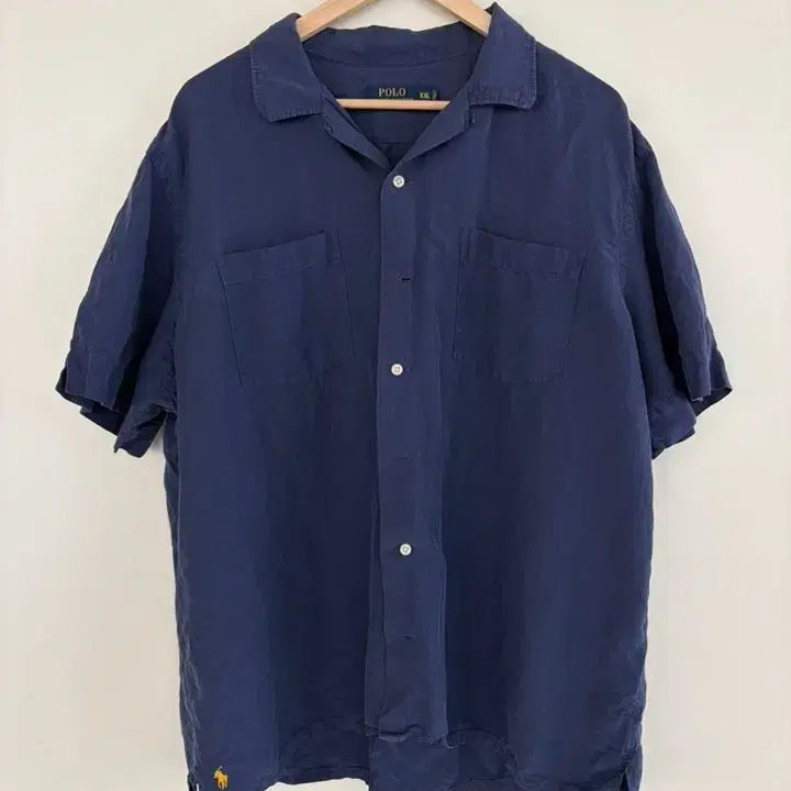 [BUNJANG] Polo Ralph Lauren Navy Pocket T-Shirt / 폴로 랄프로렌 네이비 반팔 셔츠 XXL
