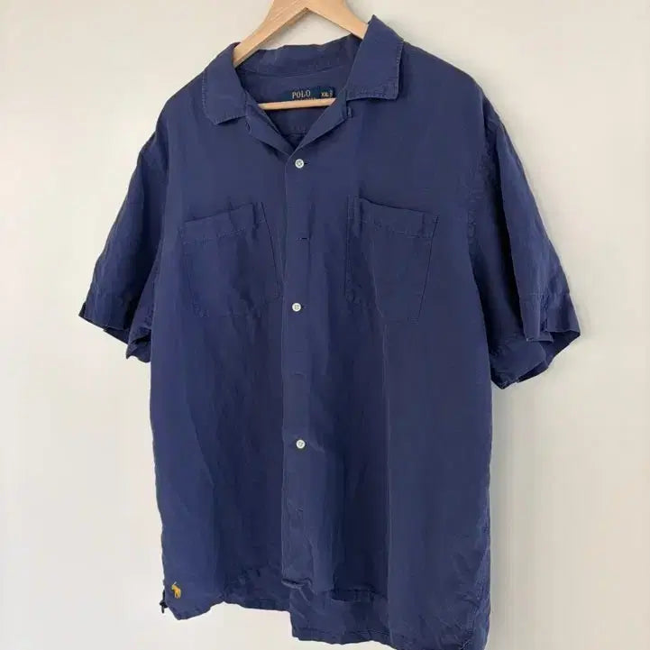 [BUNJANG] Polo Ralph Lauren Navy Pocket T-Shirt / 폴로 랄프로렌 네이비 반팔 셔츠 XXL
