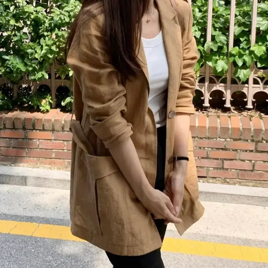 [SOLD OUT] 르깜봉 고급스런 린넨자켓