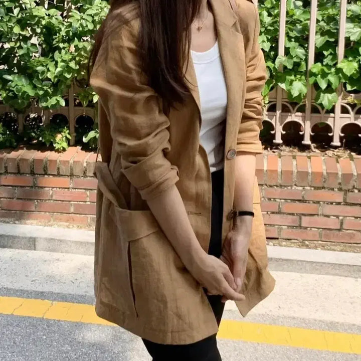 [SOLD OUT] 르깜봉 고급스런 린넨자켓