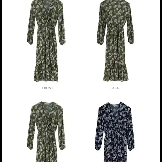 [BUNJANG] Antique Floral Long Dress / 앤틱 플라워 롱원피스