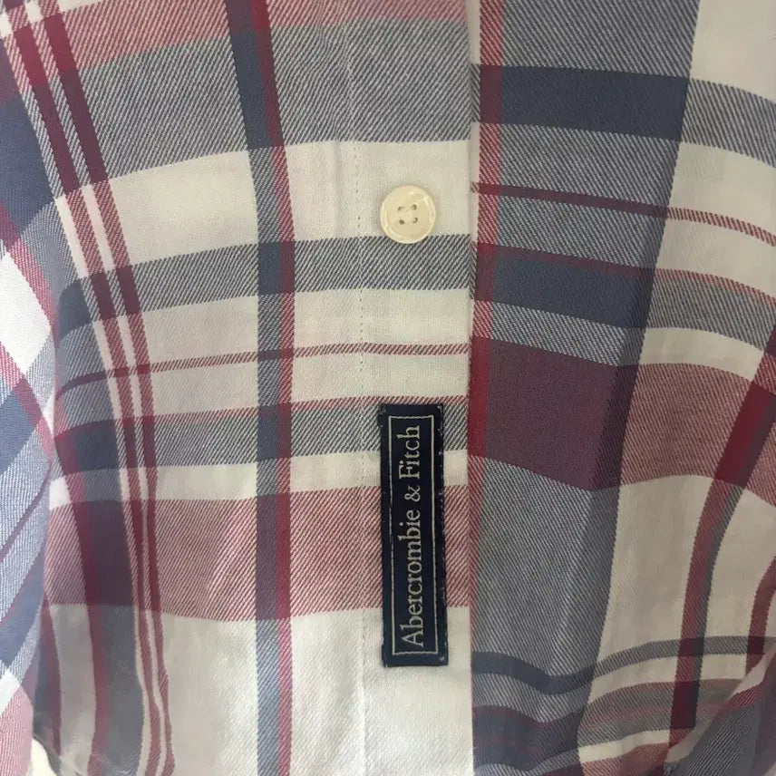 [BUNJANG] Abercrombie &amp; Fitch Checkered Shirt / 아베크롬비 체크 셔츠 M 슬림핏(여성 오버셔츠 가능)