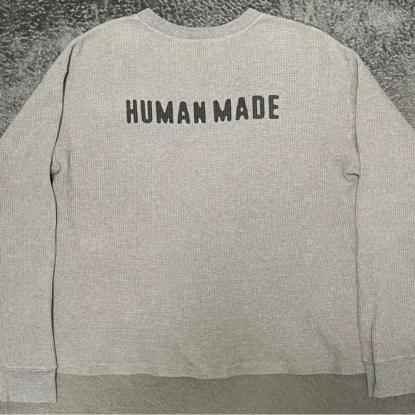 [BUNJANG] Human Made Waffle Knit Long Sleeve T-shirt / 휴먼메이드 와플 니트 롱슬리브 티셔츠