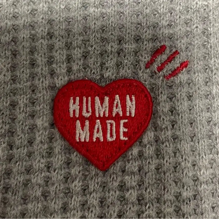 [BUNJANG] Human Made Waffle Knit Long Sleeve T-shirt / 휴먼메이드 와플 니트 롱슬리브 티셔츠