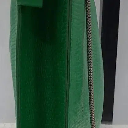 [BUNJANG] Kuho Green Leather Clutch Crossbody Bag / 구호 클러치백  겸 체인크로스백