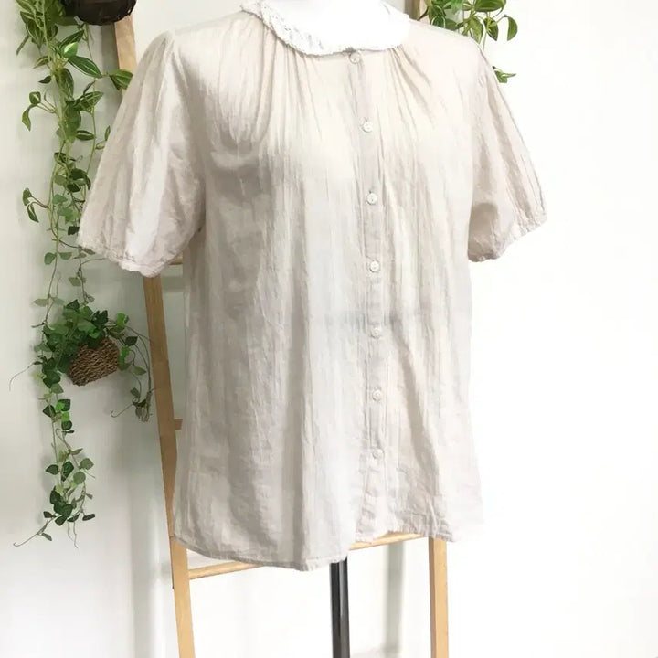 [BUNJANG] Hong Kong Lace Collar Blouse / JPN/ 홍콩블라우스 레이스 카라 블라우스 모리걸블라우스 둥큰카라블라우스