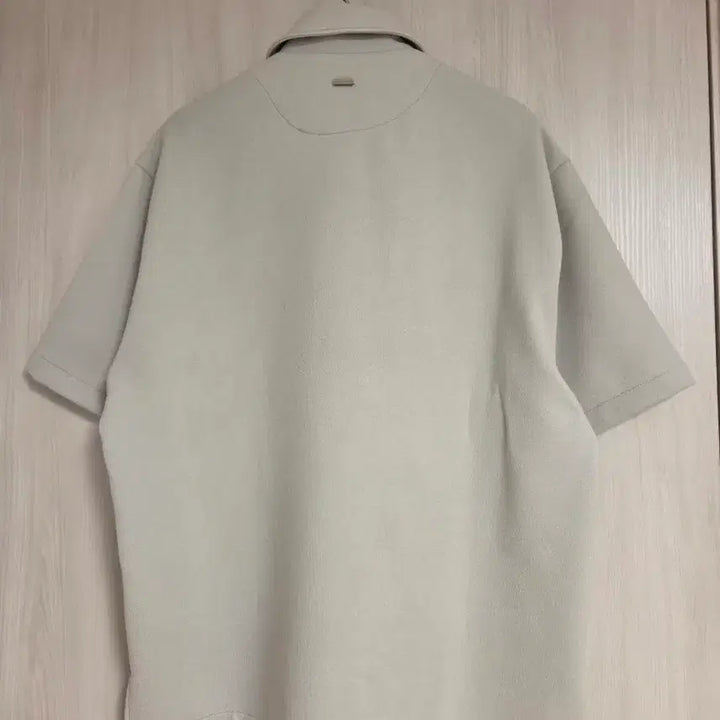 [BUNJANG] Solid Homme Terry Collar Short Sleeve T-shirt / 솔리드옴므 23FW 그레이 테리 카라 반팔 티셔츠 46
