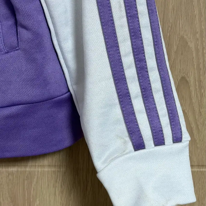 [BUNJANG] Adidas White Purple Vintage Track Top Jersey / 아디다스 화이트 퍼플 빈티지 트랙탑 져지 95