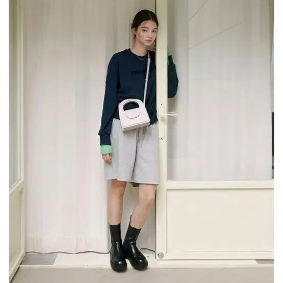 [BUNJANG] Donkie Weave Crossbody Bag Silver / Donkie 돈키 위브 크로스백 실버