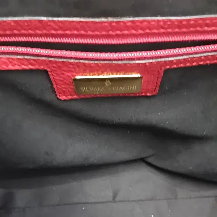[BUNJANG] SILVANO BIAGINI Burgundy Leather Tote/Crossbody Bag / SILVANO BIAGINI  토트겸크로스백