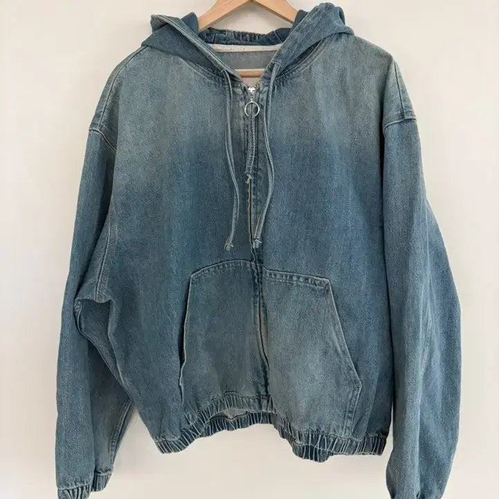 [BUNJANG] ZARA Denim Hooded Zip-up / 자라 데님 후드 집업