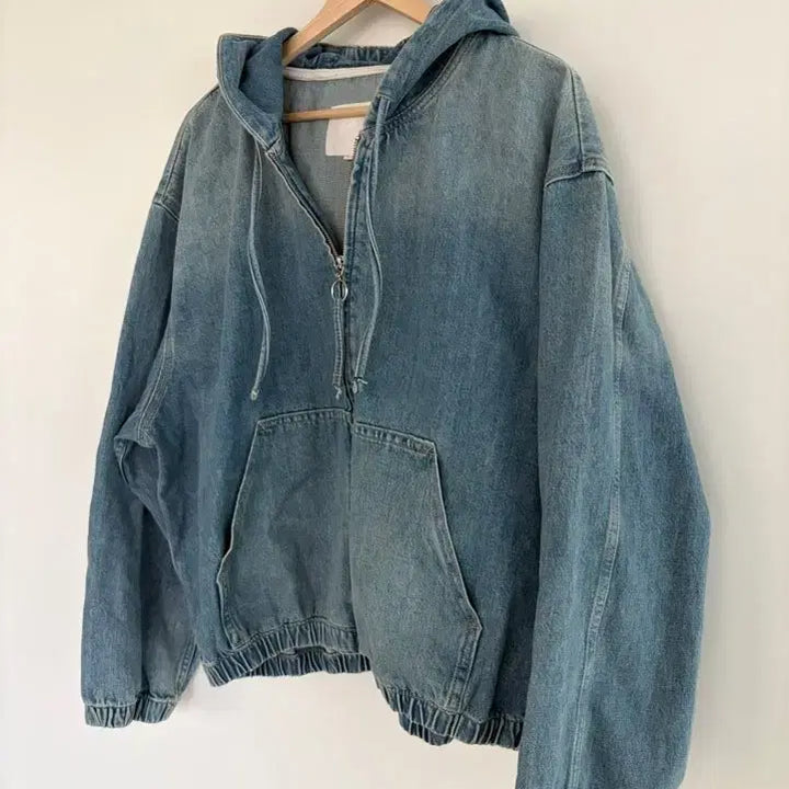 [BUNJANG] ZARA Denim Hooded Zip-up / 자라 데님 후드 집업
