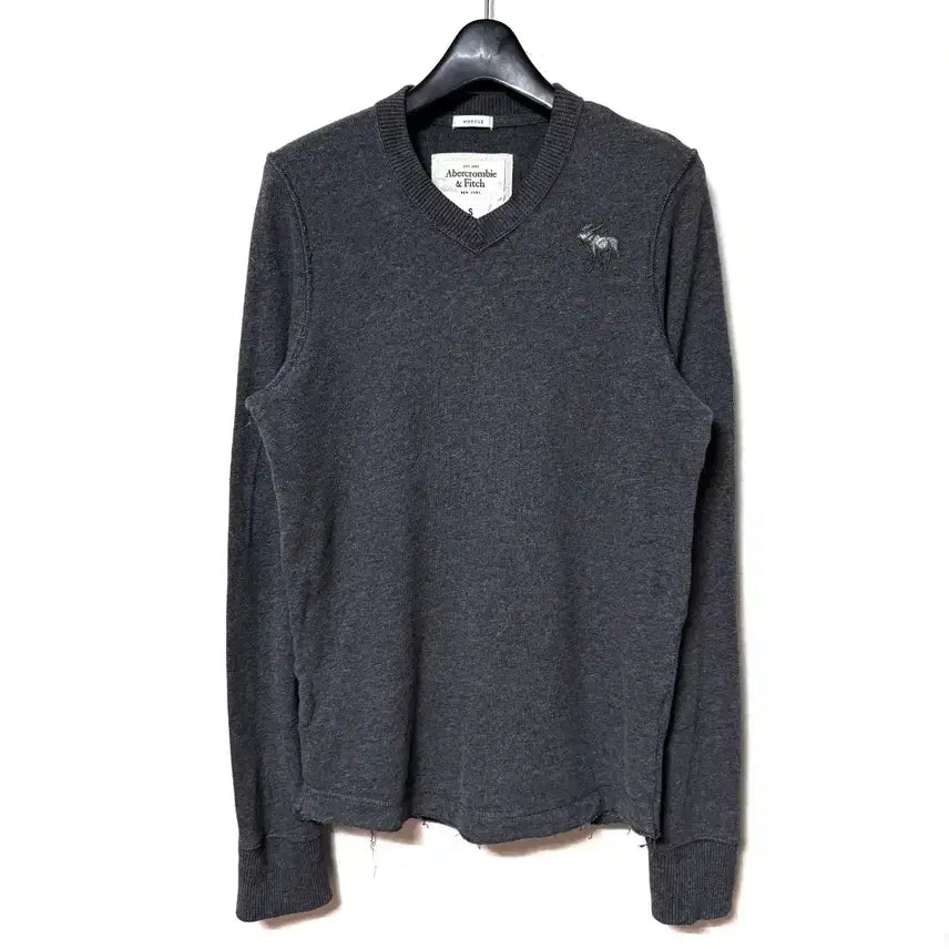 [BUNJANG] Abercrombie Knit Sweater Charcoal / [S,90]아베크롬비 니트 스웨터 차콜