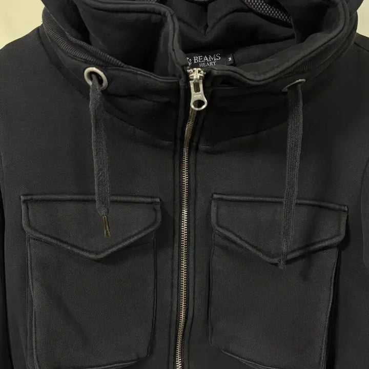 [BUNJANG] BEAMS Military Style 3D Pocket Hooded Jacket / 빔즈(BEAMS) 밀리터리 스타일 3D 포켓 후드 재킷