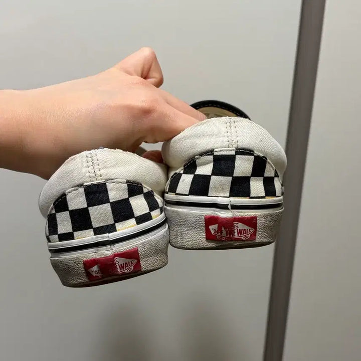 [BUNJANG] Vans Checkerboard Slip-On 235 Sneakers / Vans 반스 체커보드 슬립온 235