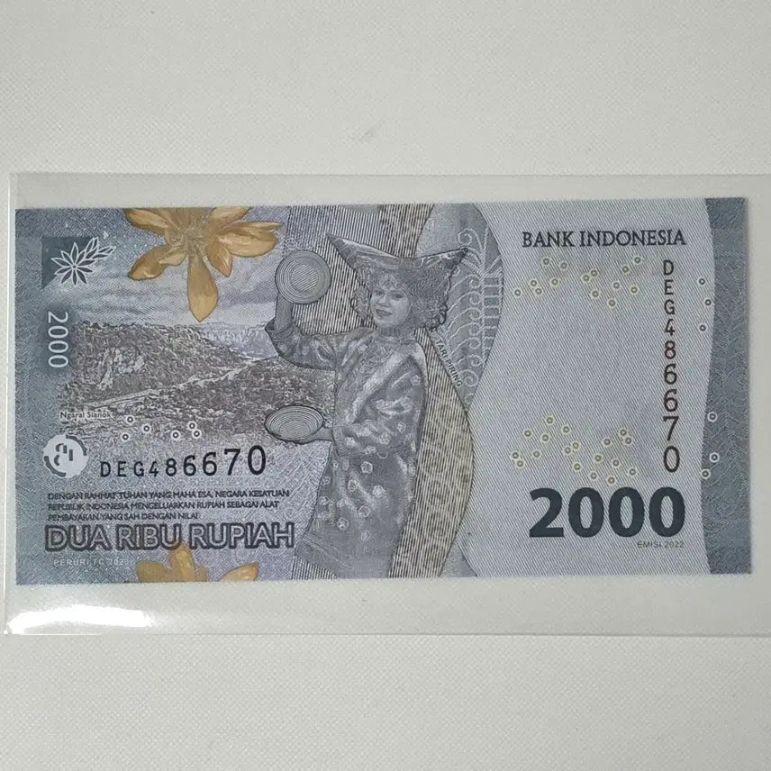 [BUNJANG] Indonesia 2000 Rupiah Banknote / [미사용] 인도네시아 2000 루피아 지폐 zk-2855