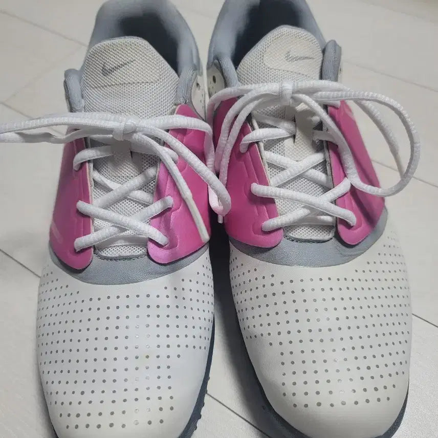 [BUNJANG] Nike Golf Shoes White/Pink Women&