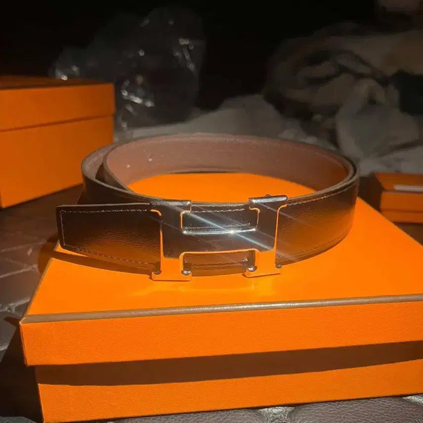 [BUNJANG] Hermes H Buckle Black Belt / 에르메스 H버클 블랙벨트