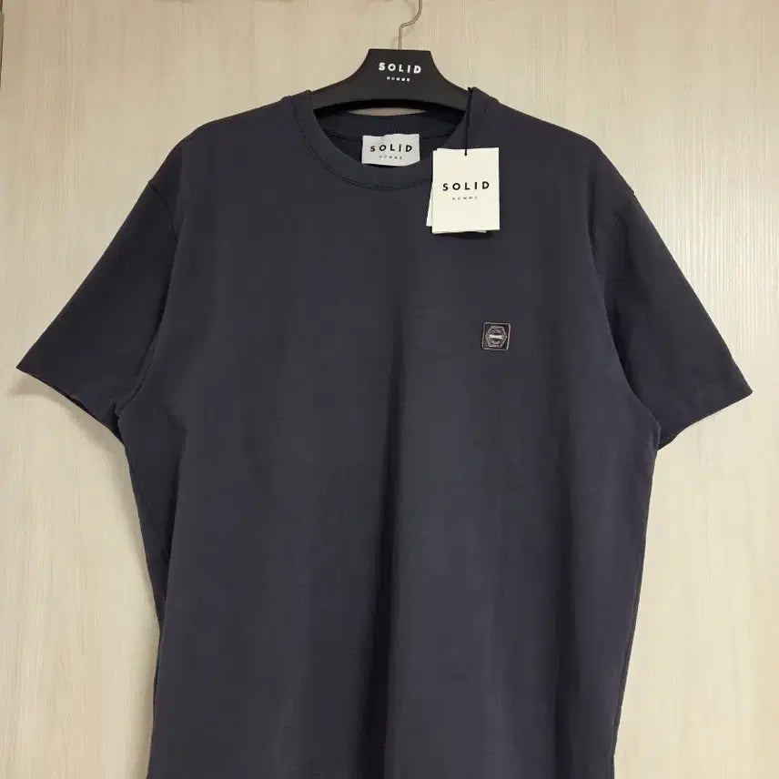 [BUNJANG] Solid Homme Embroidered Butterfly Back Logo T-shirt / 솔리드옴므 23FW 자수 나비 백로고 반팔 티셔츠 46