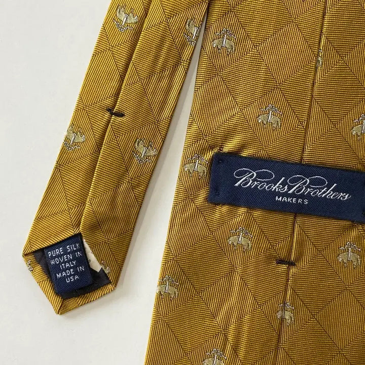 [BUNJANG] Brooks Brothers Monogram Silk Necktie / 브룩스브라더스 명품 정품 모노그램 넥타이