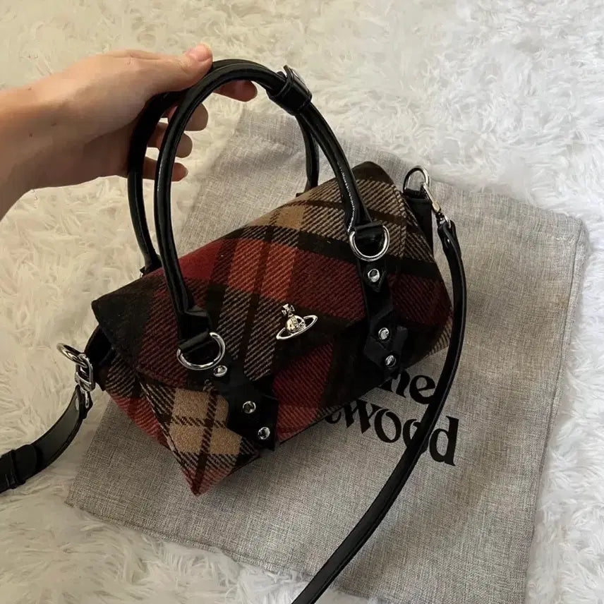 [BUNJANG] Vivienne Westwood Harris Tweed Check Bettina Bag / 비비안웨스트우드 해리스 트위드 체크 베티나 백