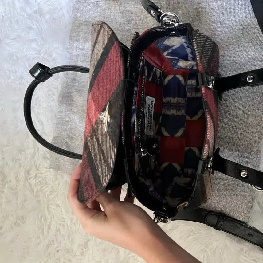 [BUNJANG] Vivienne Westwood Harris Tweed Check Bettina Bag / 비비안웨스트우드 해리스 트위드 체크 베티나 백
