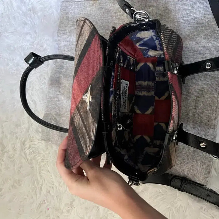 [BUNJANG] Vivienne Westwood Harris Tweed Check Bettina Bag / 비비안웨스트우드 해리스 트위드 체크 베티나 백