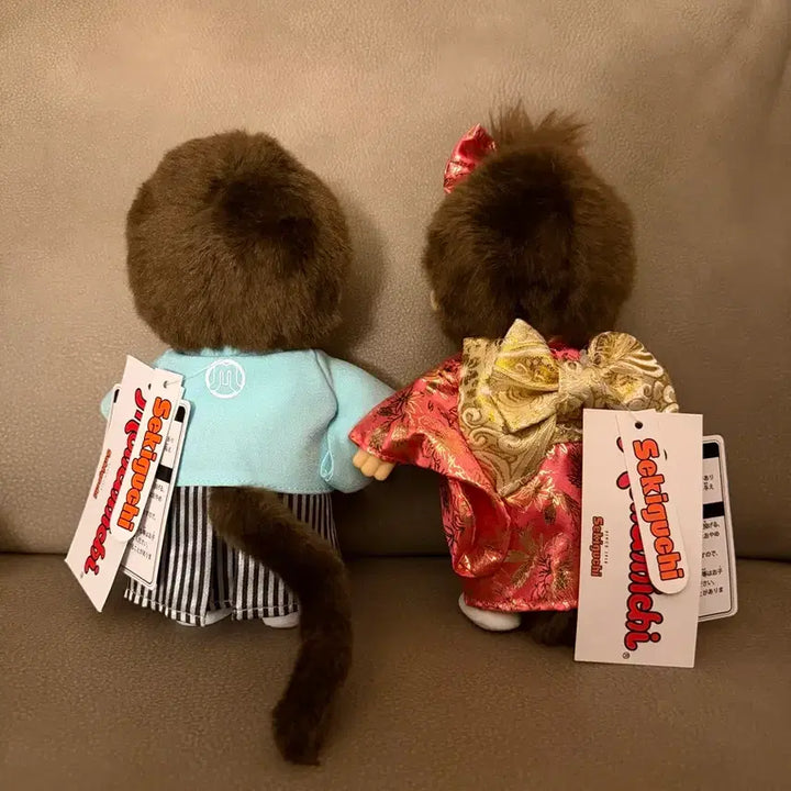 [BUNJANG] Monchhichi Kimono Set S / 몬치치 기모노 남/여 세트 S