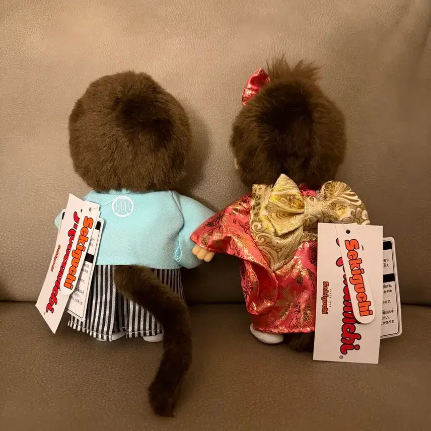 [BUNJANG] Monchhichi Kimono Set S / 몬치치 기모노 남/여 세트 S