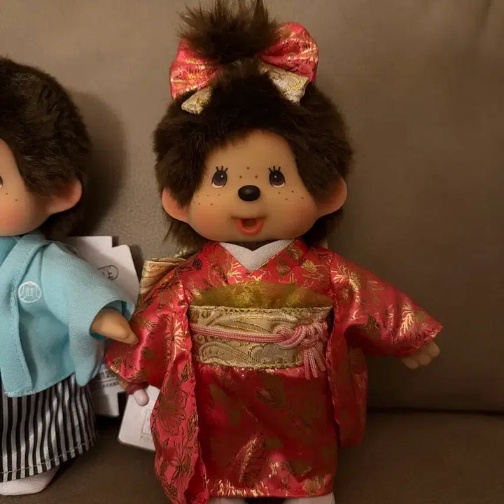 [BUNJANG] Monchhichi Kimono Set S / 몬치치 기모노 남/여 세트 S