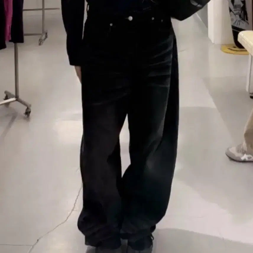 [BUNJANG] Analogue Code M Denim Wide Pants / 어널러코드 워싱 데님 와이드 팬츠 M