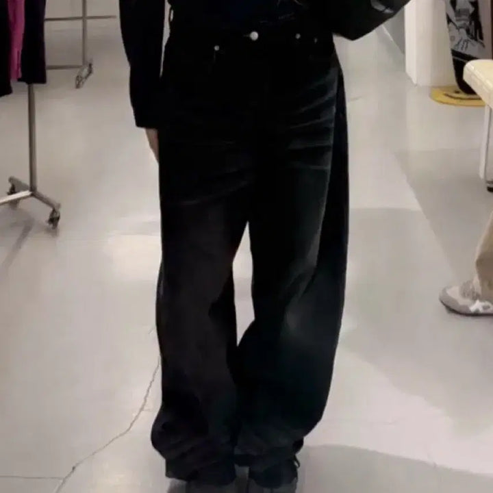 [BUNJANG] Analogue Code M Denim Wide Pants / 어널러코드 워싱 데님 와이드 팬츠 M