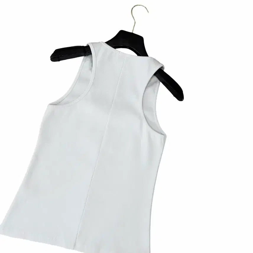 [SOLD OUT] 교신안함)화이트 유넥 나시
