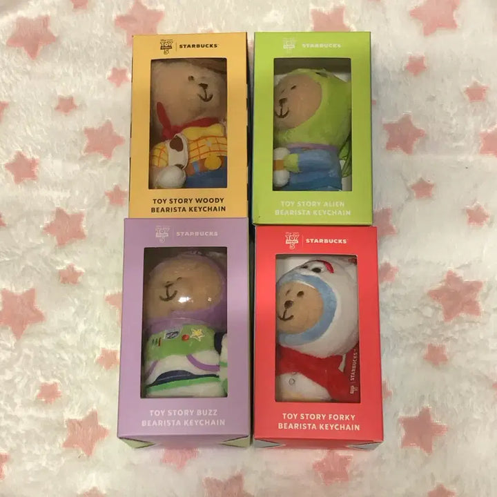 [BUNJANG] Starbucks Toy Story Bearista Keychain Bundle Set / [일괄] 스타벅스 토이스토리 베어리스타 키체인 키링 우디 알린 버즈 포키