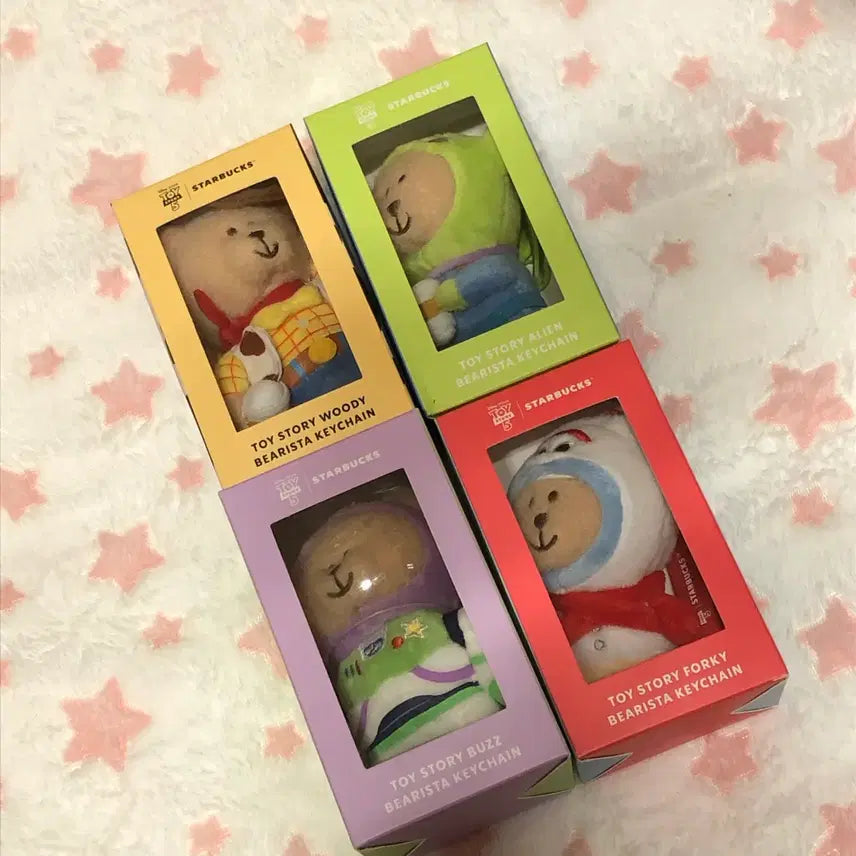 [BUNJANG] Starbucks Toy Story Bearista Keychain Bundle Set / [일괄] 스타벅스 토이스토리 베어리스타 키체인 키링 우디 알린 버즈 포키