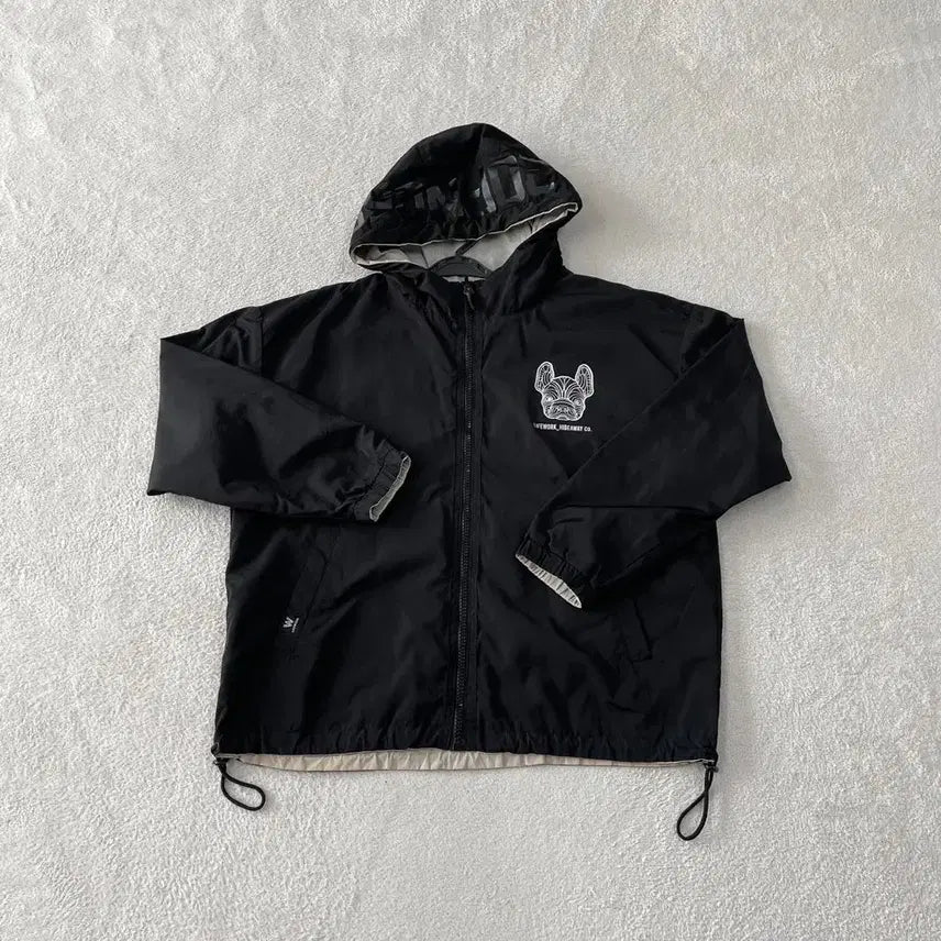 [BUNJANG] Life Work Big Logo Reversible Windbreaker Jacket / M 라이프워크 빅로고 바람막이