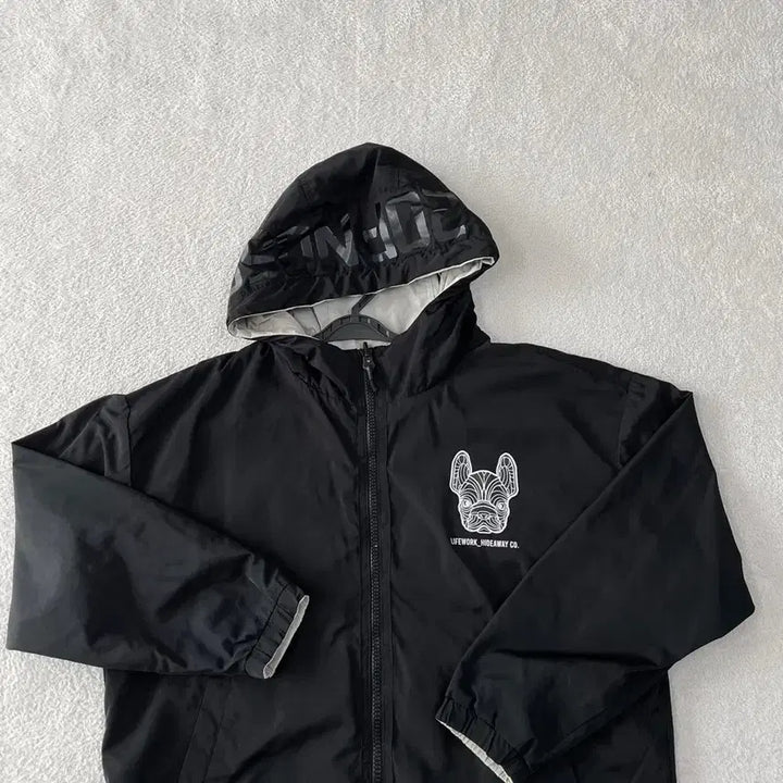 [BUNJANG] Life Work Big Logo Reversible Windbreaker Jacket / M 라이프워크 빅로고 바람막이