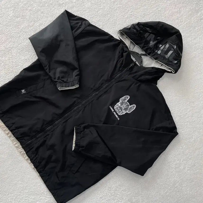 [BUNJANG] Life Work Big Logo Reversible Windbreaker Jacket / M 라이프워크 빅로고 바람막이