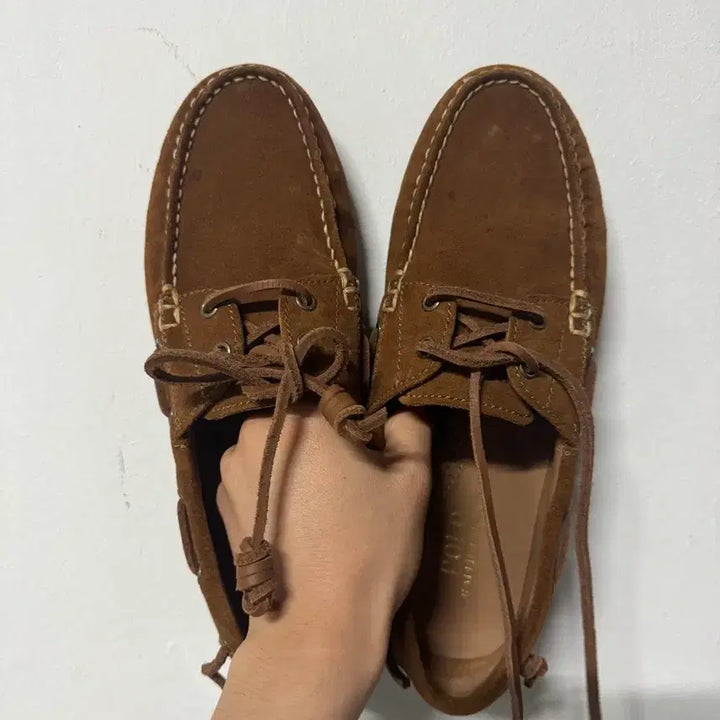 [SOLD OUT] 김원중 폴로 랄프로렌 스웨이드 보트 슈즈 , 로퍼 9.5D 브라운 270