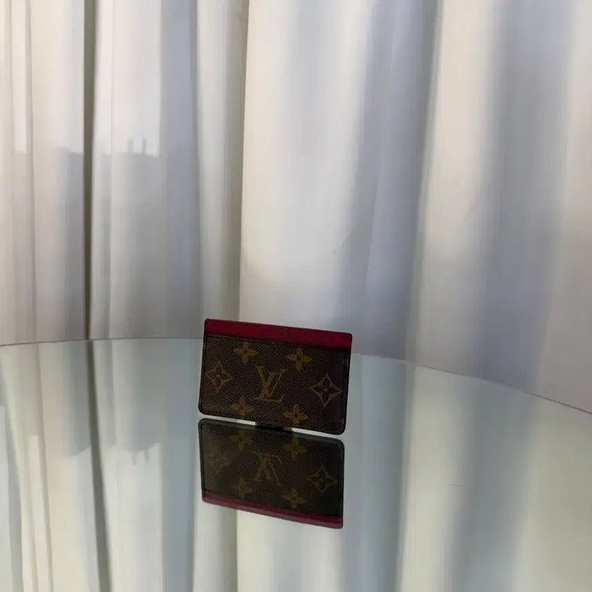 [BUNJANG] Louis Vuitton Monogram Fuchsia Card Wallet / 루이비통 모노그램 푸시아 카드지갑