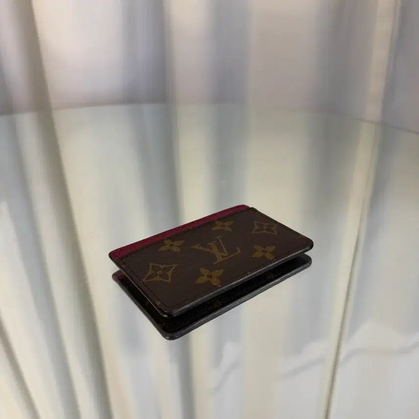 [BUNJANG] Louis Vuitton Monogram Fuchsia Card Wallet / 루이비통 모노그램 푸시아 카드지갑