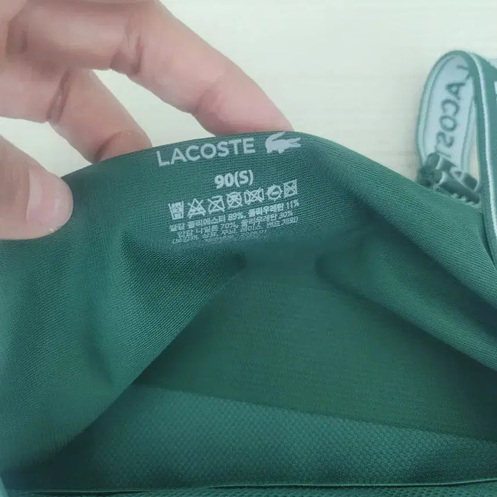 [BUNJANG] Lacoste Green Cap Sleeveless Top / 라코스테 그린 캡나시