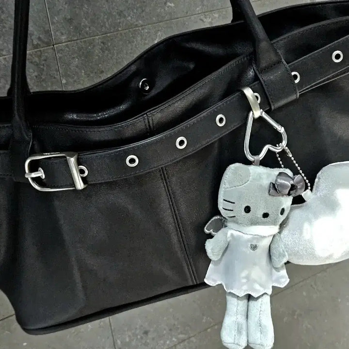 [BUNJANG] Yeomim Belted Boat Bag - Black / 여밈 벨티드 보트 백 블랙