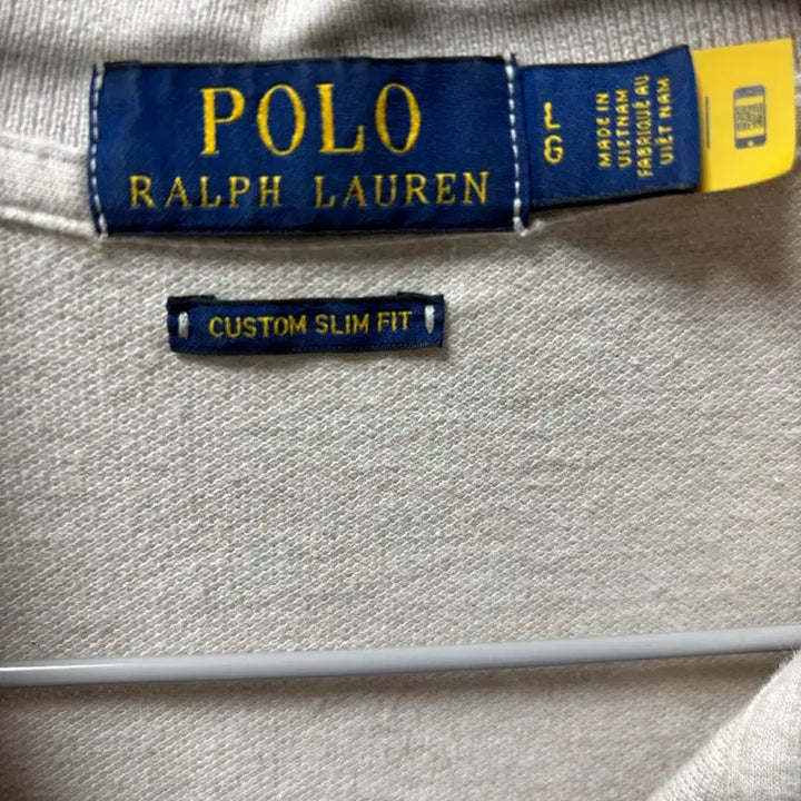 [BUNJANG] Polo Ralph Lauren Custom Slim Fit Ivory Polo Shirt / 폴로 랄프로렌 카라티