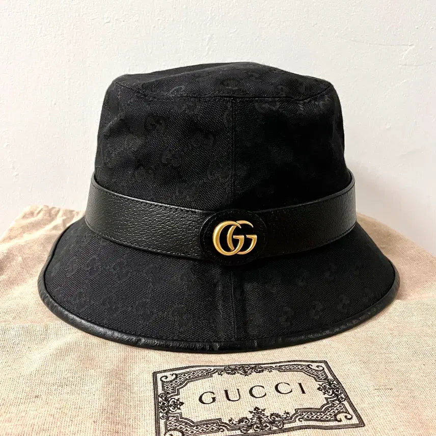 [BUNJANG] Gucci GG Bucket Hat / [미사용/정품] 구찌 GG 버킷 모자 블랙 버킷햇