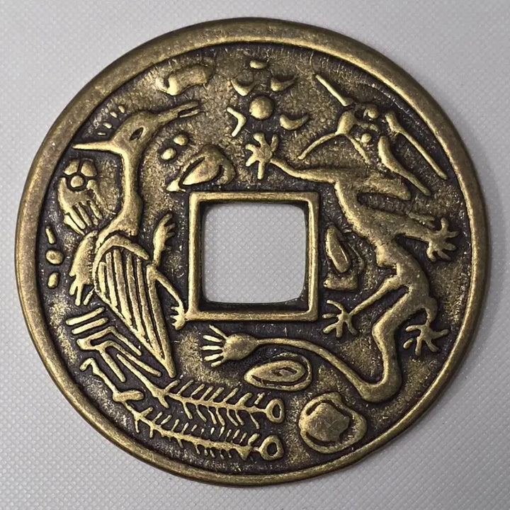 [BUNJANG] Kangxi Tongbao Dragon and Phoenix Auspicious Coin / [대형] 강희통보 용봉문 길상화전 zk-2861