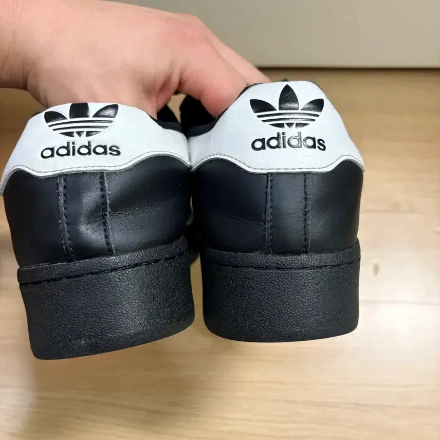 [BUNJANG] Adidas Superstar Black Sneakers / 아디다스 슈퍼스타 블랫